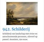 Schilderij landschap, Antiek en Kunst, Ophalen of Verzenden