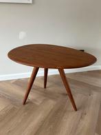 Vintage Louis van Teeffelen Tafeltje - Opknapper, Minder dan 55 cm, Gebruikt, Rond, Hout