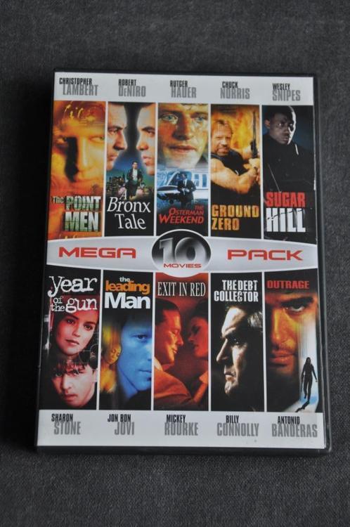 megapack 10 movies dvd box,, Cd's en Dvd's, Dvd's | Actie, Zo goed als nieuw, Actie, Boxset, Vanaf 16 jaar, Ophalen of Verzenden