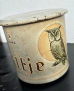 Vintage LUNA Uiltje Blik Trommel, Antiek en Kunst, Ophalen