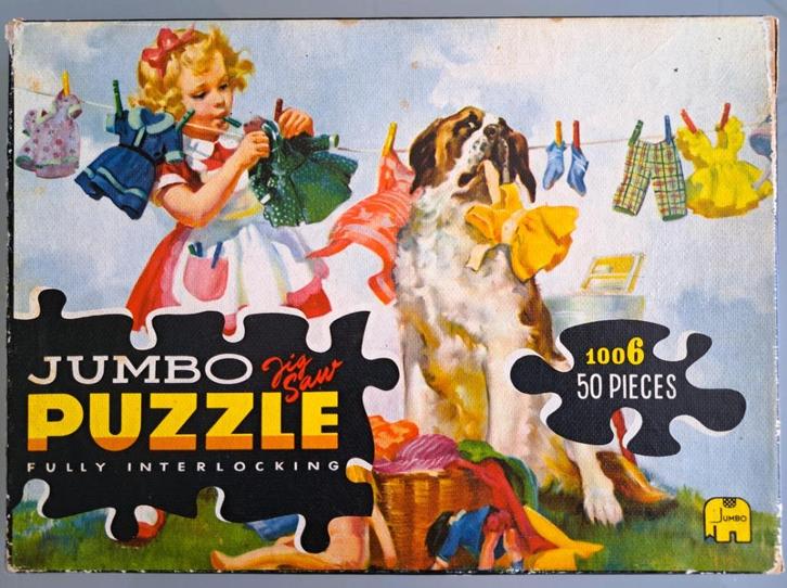 Vintage Jumbo puzzel van 50 stukjes nr: 1006, Kinderen en Baby's, Speelgoed | Kinderpuzzels, Gebruikt, 4 tot 6 jaar, 10 tot 50 stukjes