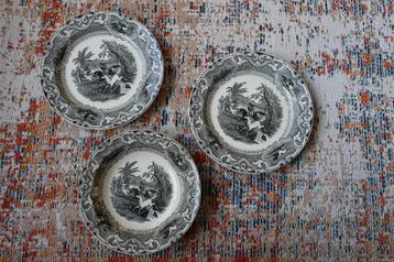 1865e LASSO antiek verzamelbord Petrus Regout Maastricht Ned beschikbaar voor biedingen