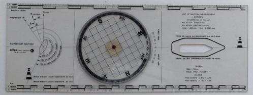 Allpa Plexiglas Bretonse Plotter koerslineaal, Watersport en Boten, Navigatiemiddelen en Scheepselektronica, Zo goed als nieuw