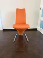 Rolf benz 7800 leren stoelen 6x, Huis en Inrichting, Stoelen, Ophalen, Gebruikt, Overige kleuren, Metaal