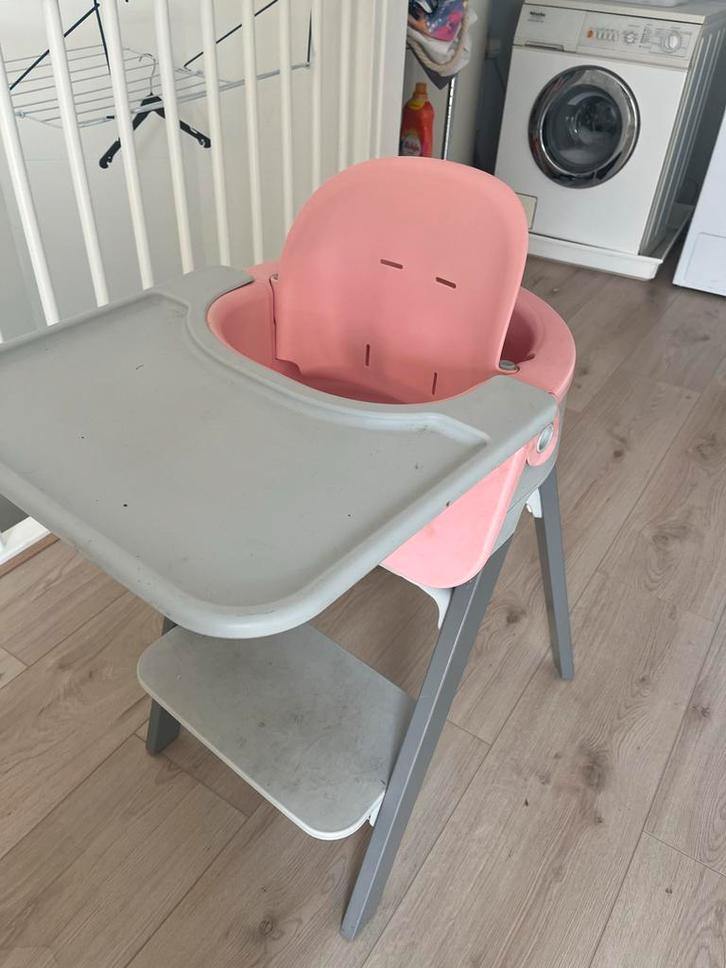 Trip Trap Steps kinderstoel met baby inzet, Kinderen en Baby's, Kinderstoelen, Gebruikt, Meegroeistoel, Gordel(s), Ophalen