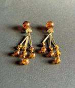 vintage barnsteen oorhangers, Ophalen, Zo goed als nieuw, Overige materialen