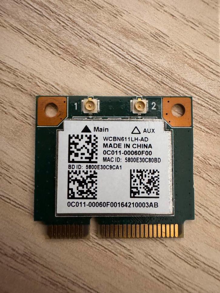 Mini PCIe Wifi Kaart 2.4GHz voor Laptops, Computers en Software, Netwerkkaarten, Gebruikt, Intern, Ophalen of Verzenden