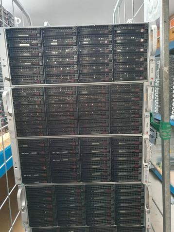Partij van 4x Supermicro SC846 24-bay chassis beschikbaar voor biedingen