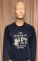 Stranger Things Beam me up sweatshirt, Blauw, Nieuw, Ophalen of Verzenden, Lange mouw