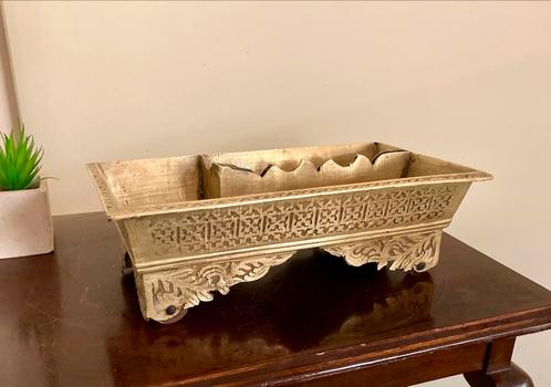 Sirihstel Indonesië munt wielen uit 1845, gemerkt 1887 Indië, Antiek en Kunst, Antiek | Koper en Brons, Koper, Ophalen of Verzenden