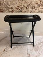 Houten Bijzettafel met Dienblad - Handig & Stijlvol, Ophalen, Gebruikt, Rechthoekig