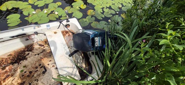 Bootje met 9.9 Yamaha Buitenboordmotor, Watersport en Boten, Overige Watersport en Boten, Gebruikt, Ophalen