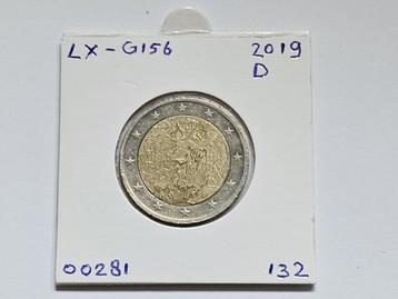 2-euromunt Duitsland (D) D 2019 Herdenking LX-G156 beschikbaar voor biedingen