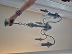 Leuke grijze hanglamp incl 5 lampjes, Ophalen of Verzenden, Zo goed als nieuw
