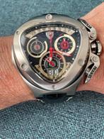 Tonino Lamborghini Horloge - Amper Gedragen!, Overige merken, Leer, Staal, Polshorloge