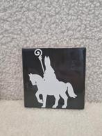 Sint met Paard tegeltje 10x10, Huis en Inrichting, Woonaccessoires | Tekstborden en Spreuken, Ophalen of Verzenden