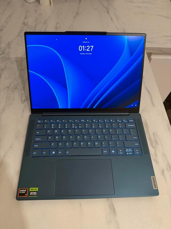 Lenovo Yoga Pro 7 - Ryzen 7, RTX 4050, 3K 120Hz, Computers en Software, Windows Laptops, Zo goed als nieuw, 14 inch, SSD, 4 Ghz of meer