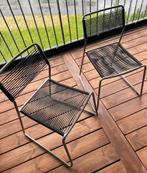 2 Lisa Norinder Melker Spaghetti Stoelen, Huis en Inrichting, Stoelen, Gebruikt, Twee, Zwart, Ophalen of Verzenden