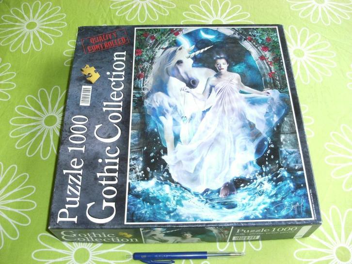Gothic collection - Portal - Clementoni - 1000 stukjes, Hobby en Vrije tijd, Denksport en Puzzels, Gebruikt, Legpuzzel, 500 t/m 1500 stukjes