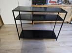 Sidetable zwart, Ophalen, 100 tot 150 cm, Zo goed als nieuw, 25 tot 50 cm