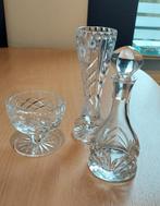 Kristal Vaasje, Karaf en Schaaltje, Antiek en Kunst, Antiek | Glas en Kristal, Ophalen of Verzenden