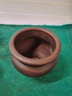 bloempot bruin rond aardewerk, Tuin en Terras, Bloempotten, Ophalen of Verzenden, 'T Olde Gre-j, Info@toldegrej.nl, Endepoelstraat 20f Didam