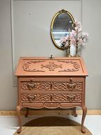Secretaire bureau buro terracotta kleir gepimpt, Ophalen of Verzenden, Gebruikt