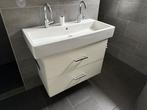 Badmeubel met lades + wasbak, Huis en Inrichting, Badkamer | Badkamermeubels, Ophalen, Gebruikt, 100 tot 150 cm, 100 tot 150 cm