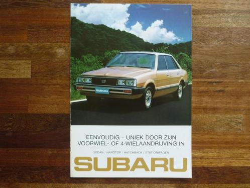 Subaru Hatchback/Sedan/Hardtop/Stationwagen (1982), Boeken, Auto's | Folders en Tijdschriften, Nieuw, Overige merken, Ophalen of Verzenden