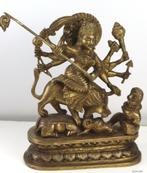bronzen standbeeld Durga, Antiek en Kunst, Ophalen of Verzenden