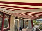 MySun Knikarmscherm rood/wit electrisch, Tuin en Terras, Zonneschermen, Ophalen, Gebruikt, Elektrisch, 150 tot 300 cm