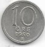 10  öre  1950  Zweden. km. 813, Ophalen of Verzenden, Overige landen, Losse munt, Zilver