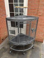 Vogelkooi hoekkooi, Dieren en Toebehoren, Ophalen, Gebruikt, Metaal, Vogelkooi