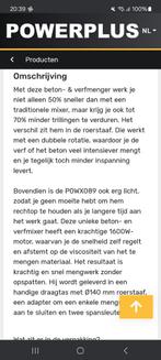 Powerplus XO89 Beton en verfmixer, Ophalen