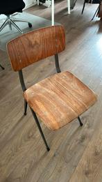 Marko ‘60 schoolstoel van Ynske Kooistra., Huis en Inrichting, Stoelen, Metaal, Gebruikt, Bruin, Friso Kramen. Mid century.