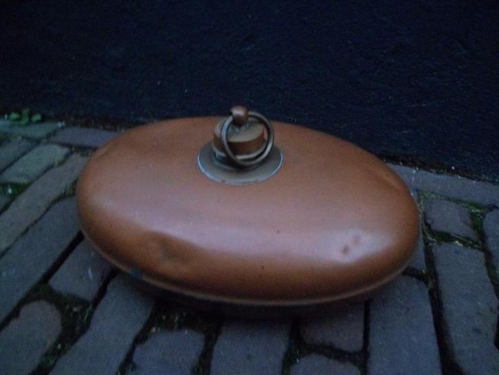 Koperen KRUIK ovaal 29 x 20 cm. BEDKRUIK WATERKRUIK koper, Antiek en Kunst, Antiek | Koper en Brons, Koper, Ophalen of Verzenden