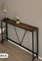 Sidetable smal walnoot kleur 119 x 22 x 73, Huis en Inrichting, Tafels | Sidetables, Ophalen, 100 tot 150 cm, Zo goed als nieuw