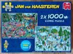 Jan van Haasteren puzzel kerst 2x 1000 compleet, Ophalen of Verzenden, 500 t/m 1500 stukjes, Zo goed als nieuw, Legpuzzel