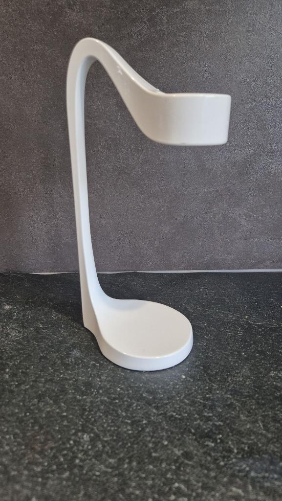 Ikea Jatteviktig kandelaar, Monika Mulder, wit metaal. 6B15, Huis en Inrichting, Woonaccessoires | Kandelaars en Kaarsen, Gebruikt