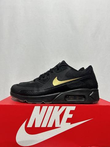BIJNA NIEUW! Maat 44 - Nike Air Max 90 Ultra 2.0 Black Gold  beschikbaar voor biedingen