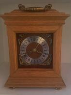 Leuke houten Klok beukenhout gaat op batterij  ., Verzamelen, Ophalen of Verzenden, Zo goed als nieuw