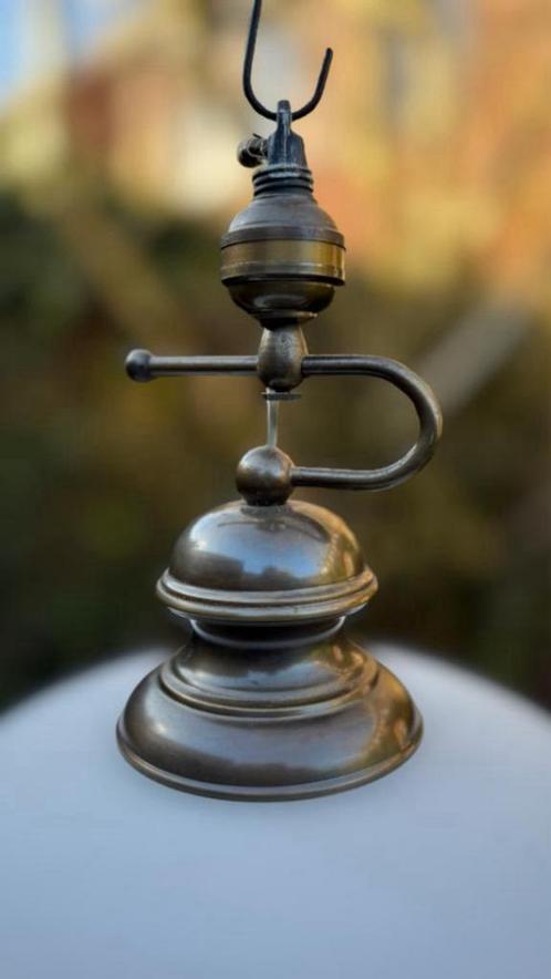 Vintage glazen "champignon lamp milk whiteø" 35 cm, Antiek en Kunst, Antiek | Lampen, Ophalen
