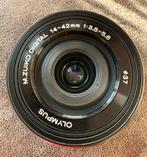 ZGAN OLYMPUS M.ZUIKO Digi 14-42MM F/3.5-5.6 PANCAKE EZ ZWART, Ophalen of Verzenden, 1960 tot 1980