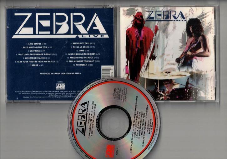 ZEBRA CD Live - AOR Rock, Cd's en Dvd's, Cd's | Rock, Gebruikt, Poprock, Ophalen of Verzenden
