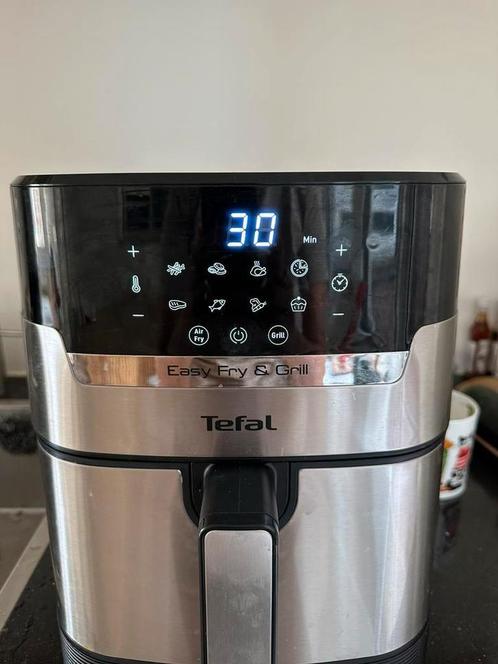 Tefal Easy Fry & Grill XL Precision EY505D Stainless Steel, Witgoed en Apparatuur, Airfryers, Zo goed als nieuw, Ophalen