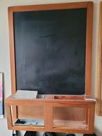 Houten schoolbord voor aan de wand met opbergvak, Diversen, Schoolborden, Ophalen, Gebruikt, Krijtbord