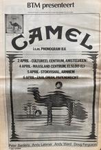 Paginagrote A3 advertentie CAMEL tour, Ophalen of Verzenden