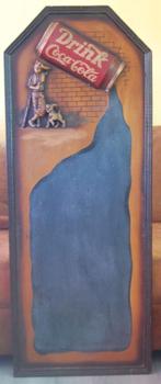 Pub-bord: Coca Cola, Kuifje en Bobbi, reclamebord, menu-bord, Antiek en Kunst, Ophalen