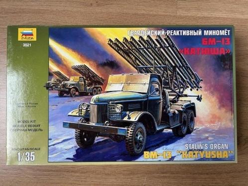 1:35 1/35 Zvezda BM-13 “Katyusha” Stalin’s Organ, Hobby en Vrije tijd, Modelbouw | Auto's en Voertuigen, Zo goed als nieuw, Truck
