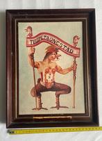 Tullepetaonestad tullepetaon in houten lijst carnaval, Minder dan 50 cm, Gebruikt, Ophalen of Verzenden, Print